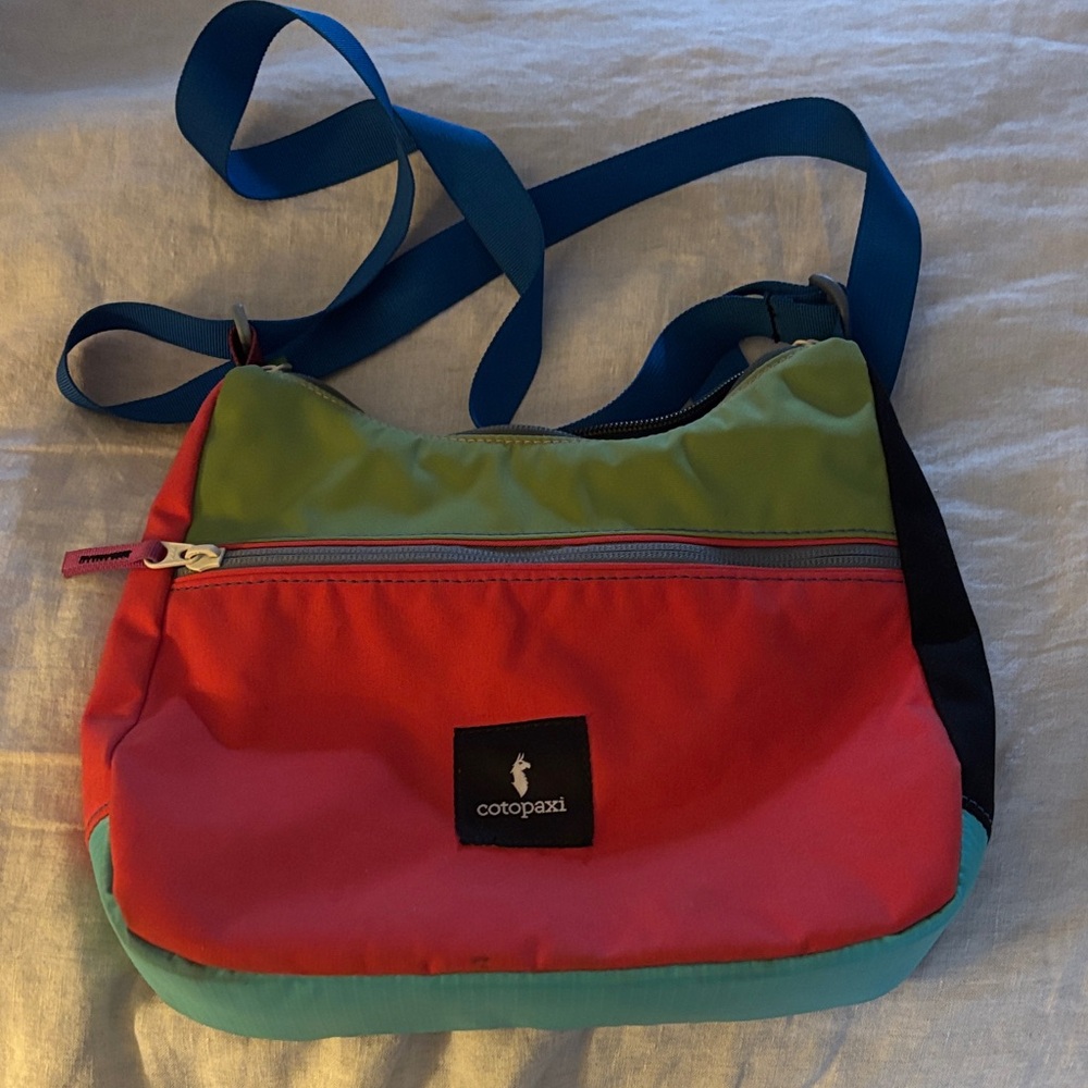 Cotopaxi Colorful Crossbody Bag - Red, Green, Blue